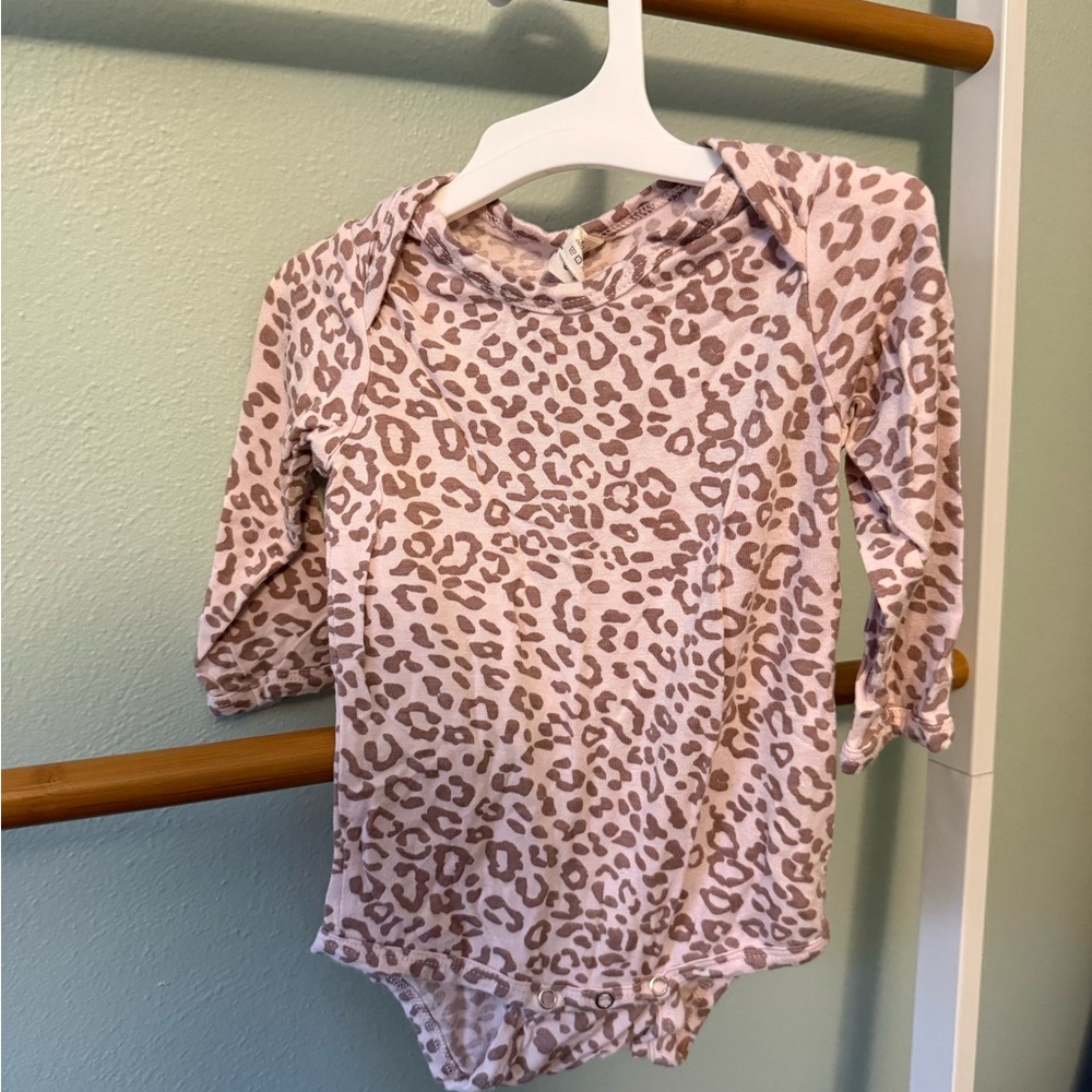 Kate Quinn Pink Leopard Print Bodysuit